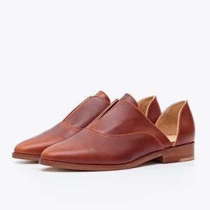 Nisolo Emma d'Orsay Oxford, Brandy, 8.5 (like new)